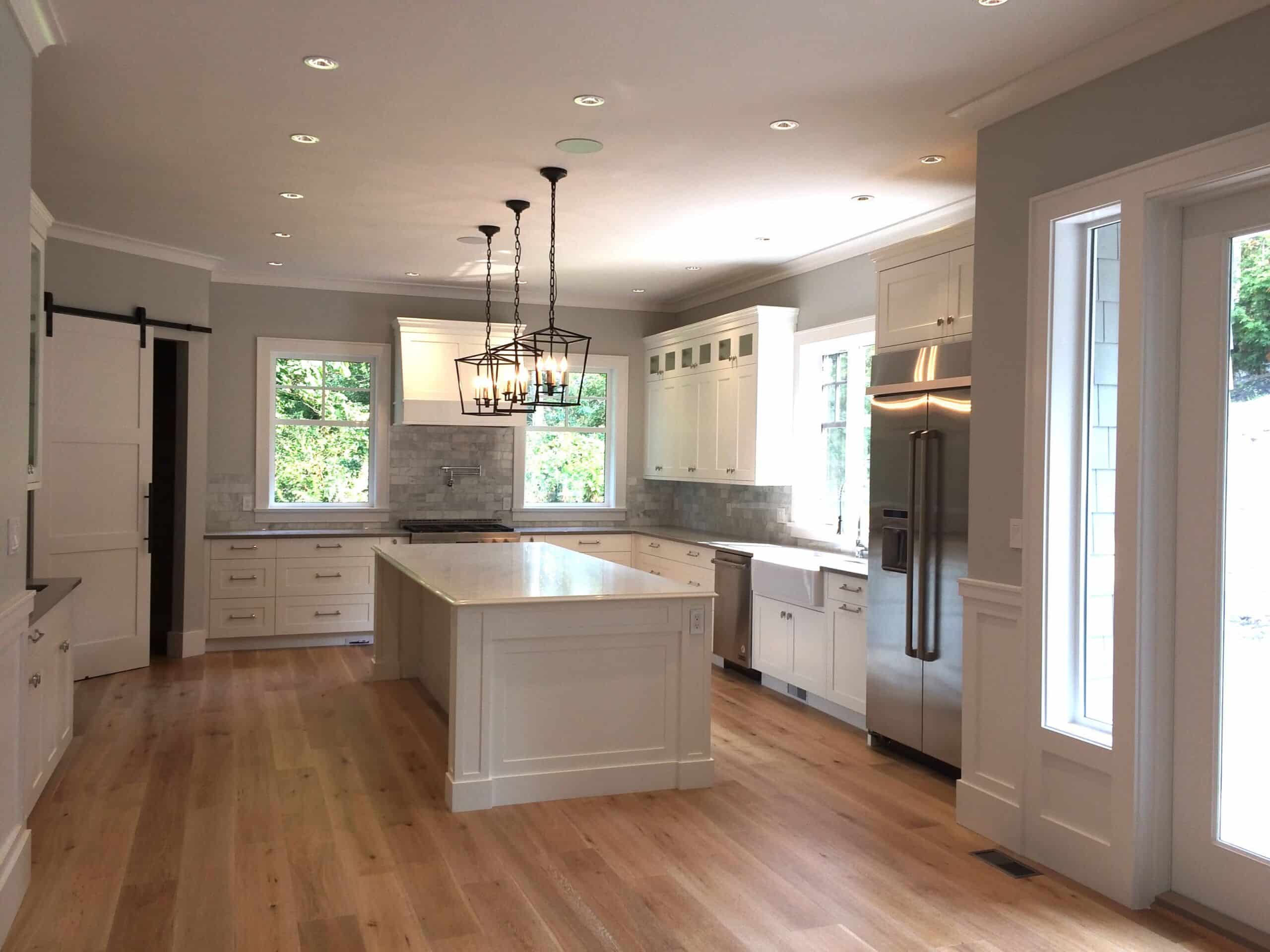 Interior kitchen cabinets repainting