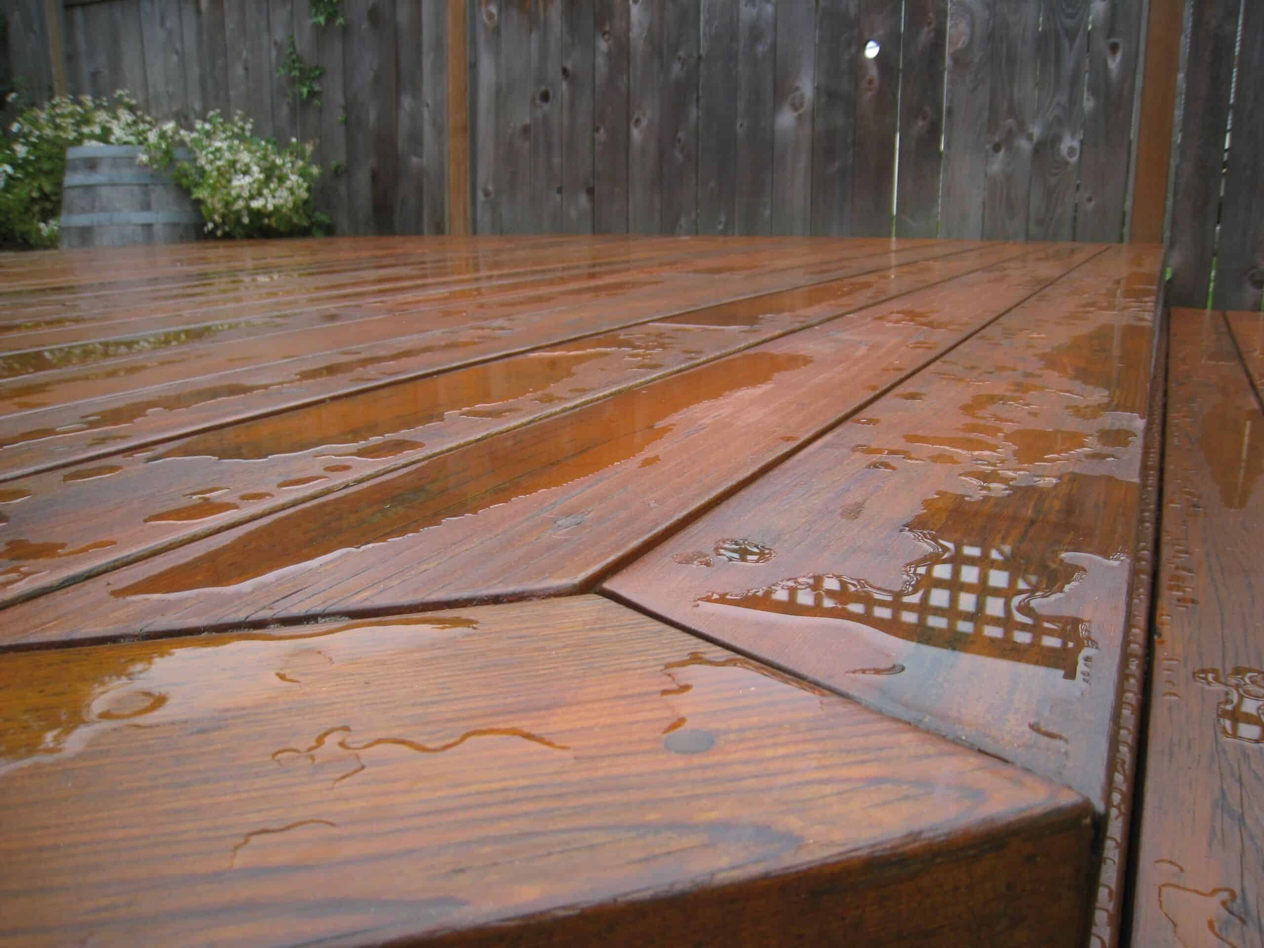 deck and fence staining