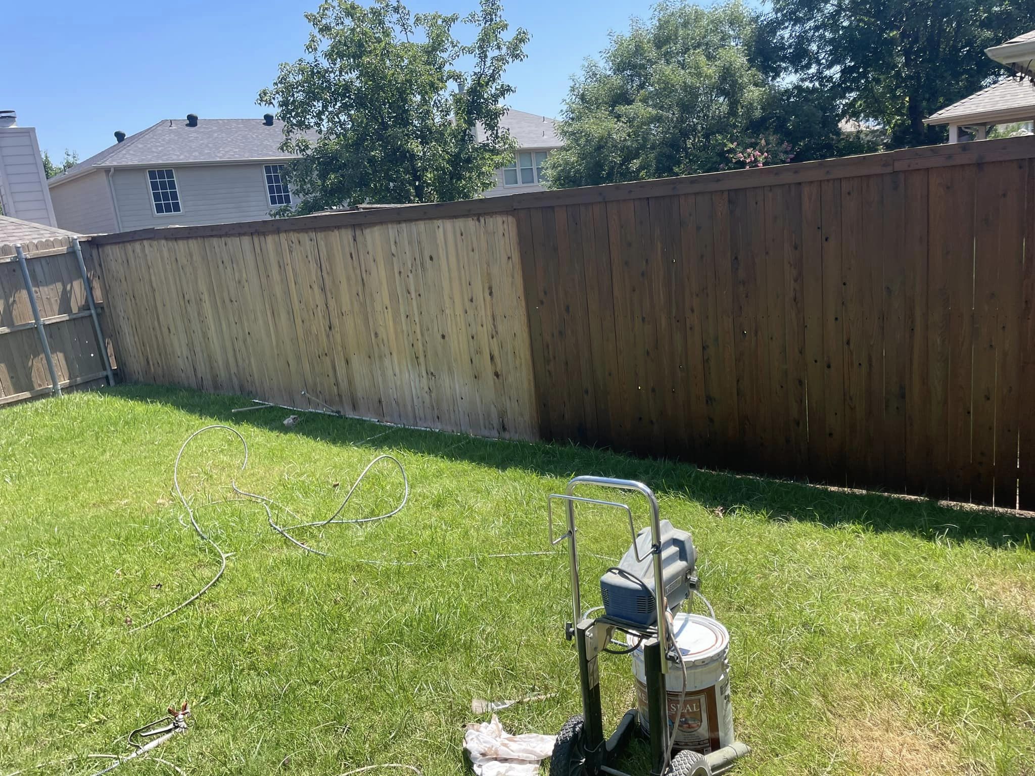 solid stain fencing in victoria bc