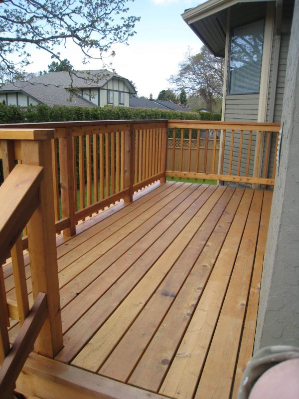 deck and fence refinishing impressions painting victoria bc